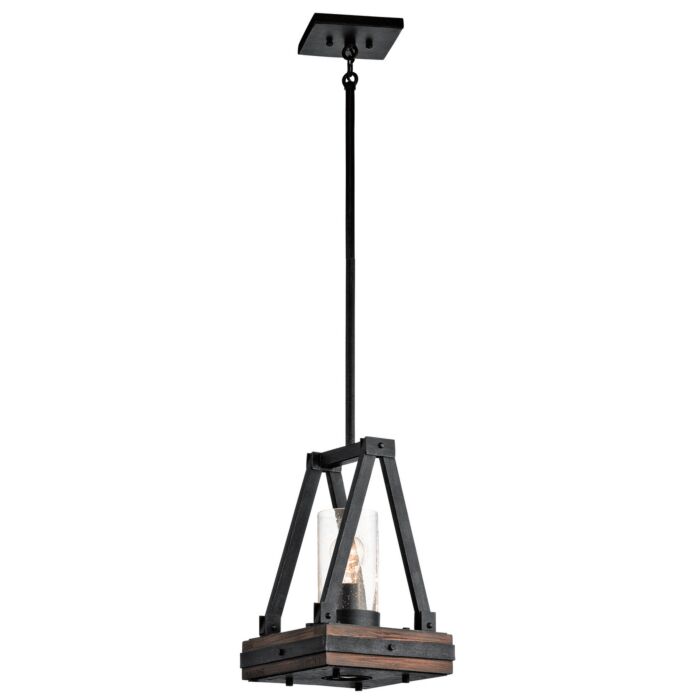 Kichler Colerne 1 Light Mini Pendant in Auburn Stain