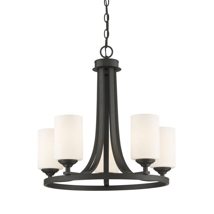Z Lite Bordeaux 5 Light Chandelier In Bronze