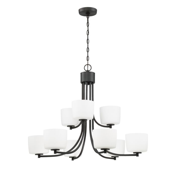Craftmade Clarendon 9 Light Transitional Chandelier in Aged Bronze Brushed