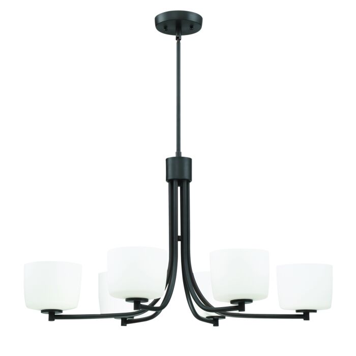 Craftmade Clarendon 6 Light 32 Inch Transitional Chandelier in Aged Bronze Brushed