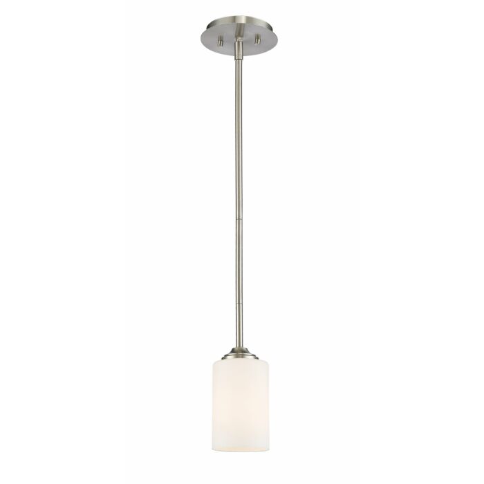 Z Lite Bordeaux 1 Light Mini Pendant Light In Brushed Nickel