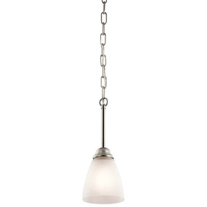 Kichler Jolie 1 Light Mini Pendant in Brushed Nickel