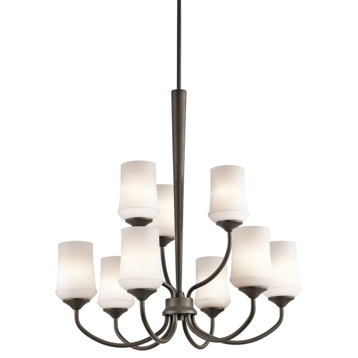 Kichler Aubrey 9 Light Chandelier 2 Tier in Olde Bronze