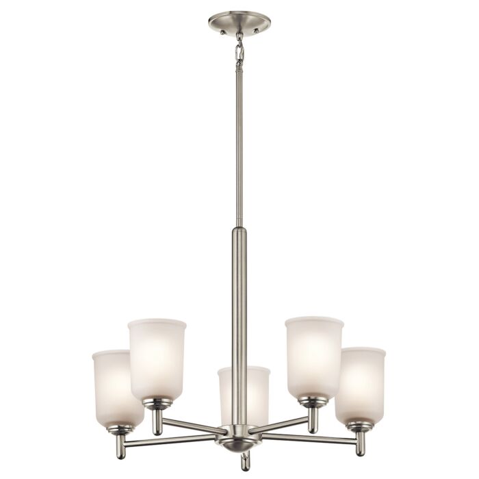 Kichler Shailene 5 Light Medium Chandelier in Brushed Nickel