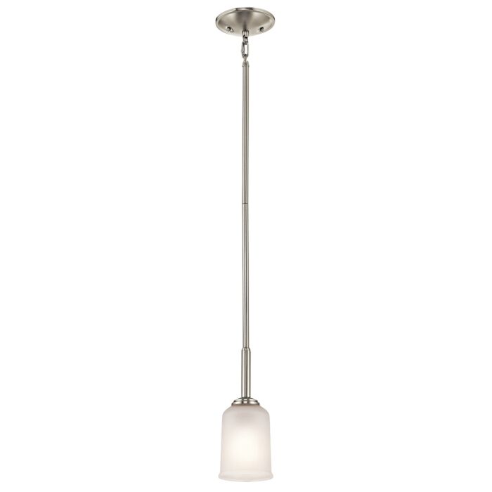 Kichler Shailene 1 Light Mini Pendant in Brushed Nickel