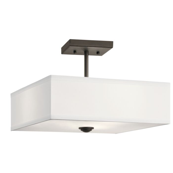 Kichler Shailene Semi Flush 3 Light in Olde Bronze