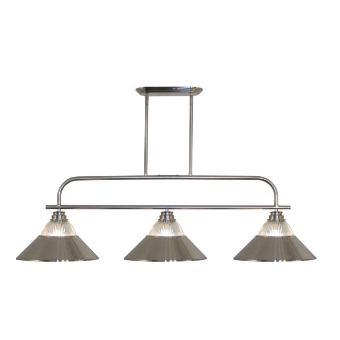 Z Lite Annora 3 Light Linear Pendant Light In Brushed Nickel