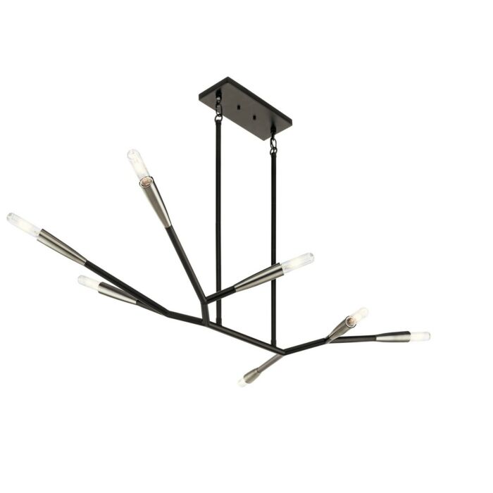 Kichler Branches 49.25 Inch 7 Light Chandelier in Black