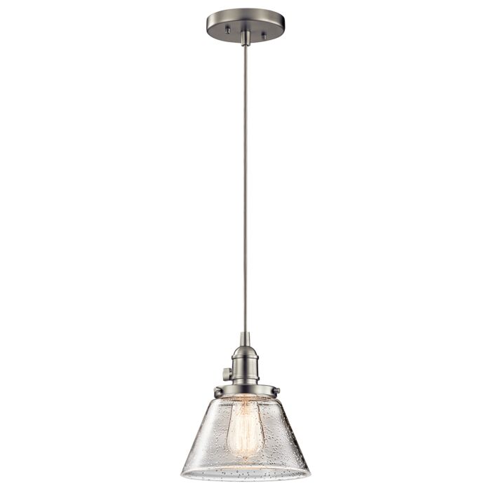 Kichler Avery 8.75 Inch Mini Pendant in Brushed Nickel