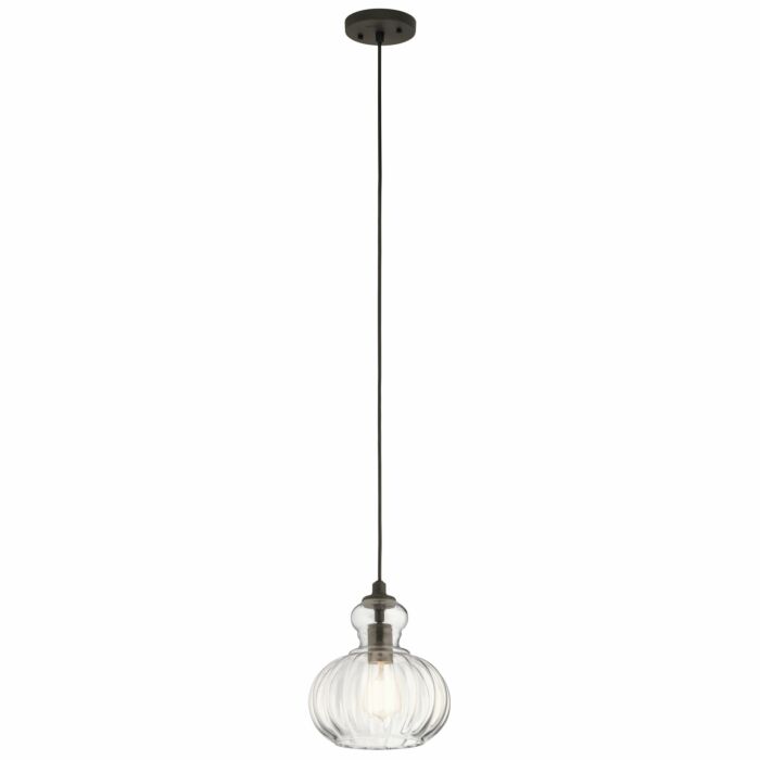 Kichler Riviera Mini Pendant 1 Light in Olde Bronze