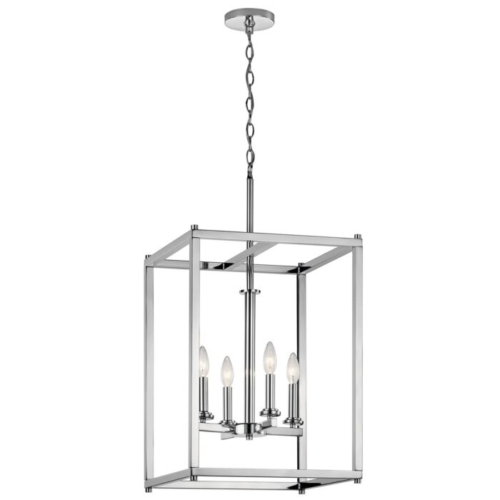 Kichler Crosby 4 Light Foyer Pendant in Chrome