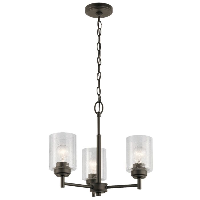 Kichler Winslow Mini Chandelier 3 Light in Olde Bronze