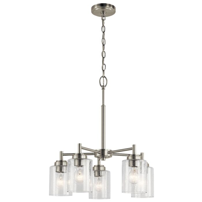 Kichler Winslow 5 Light Chandelier in Brushed Nickel