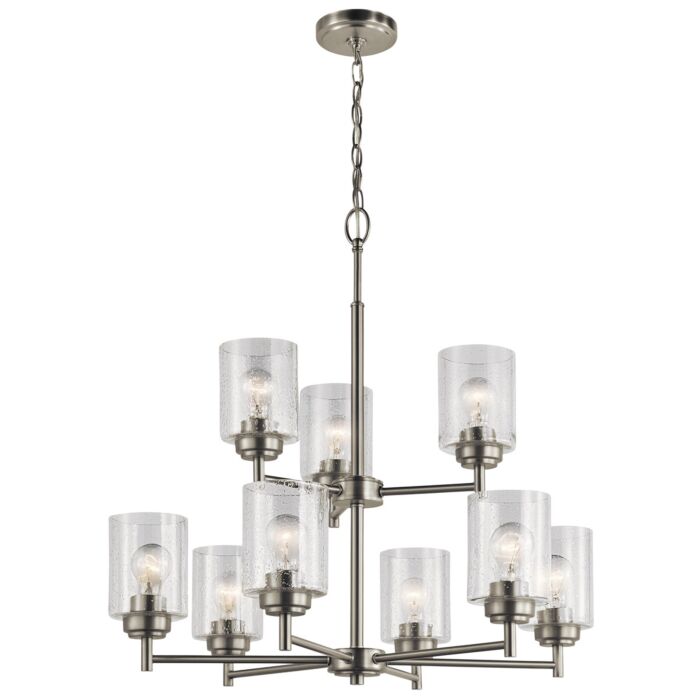 Kichler Winslow Two Tier Chandelier in Brushed Nickel
