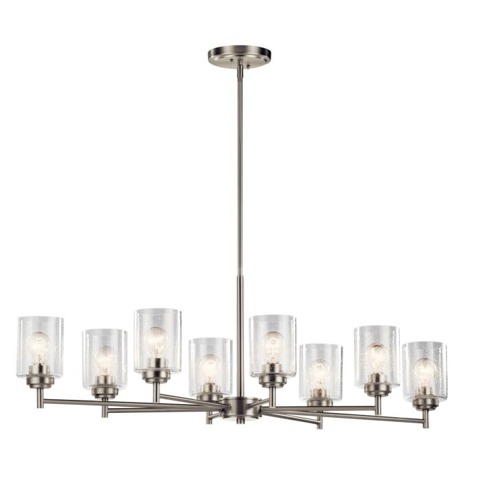 Kichler Winslow 3 Light Chandelier in Brushed Nickel