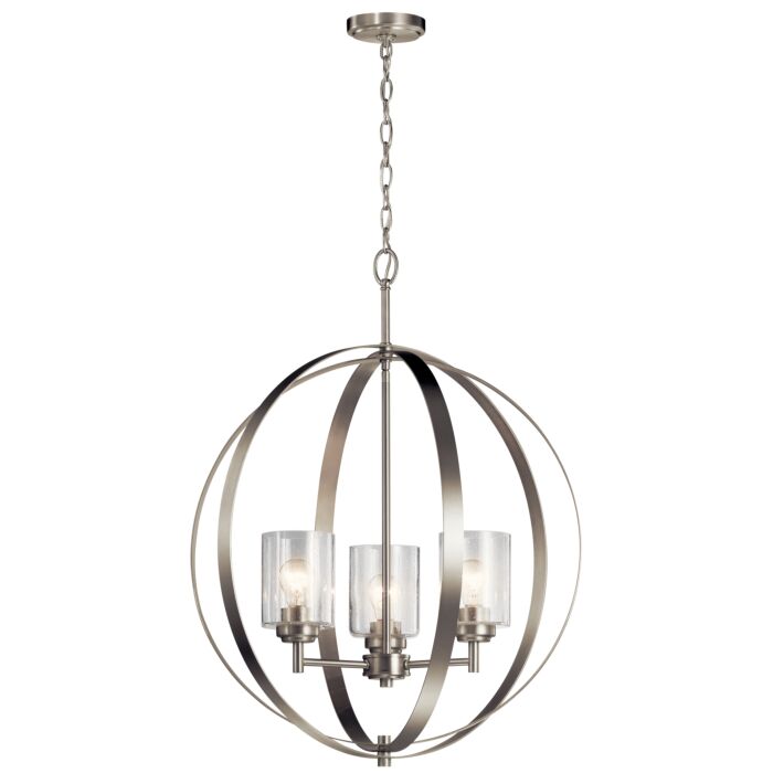 Kichler Winslow 8 Light Chandelier in Brushed Nickel