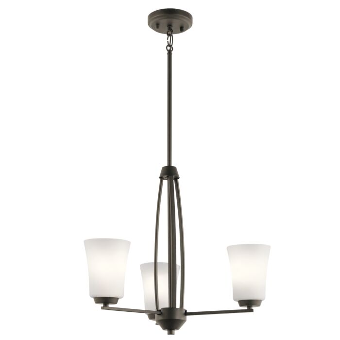 Kichler Tao Chandelier 3 Light in Olde Bronze