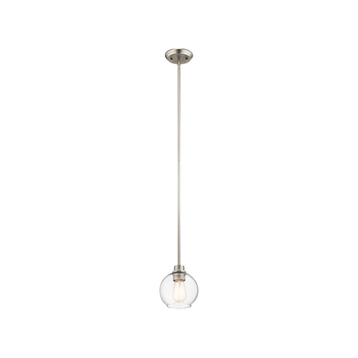 Kichler Harmony Mini Pendant 1 Light in Brushed Nickel