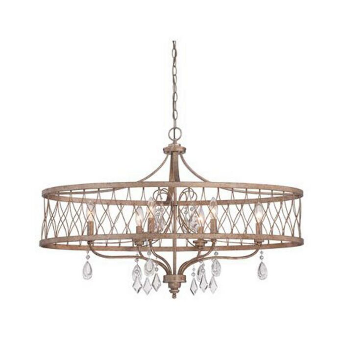 Minka Lavery West Liberty Linear Chandelier in Olympus Gold