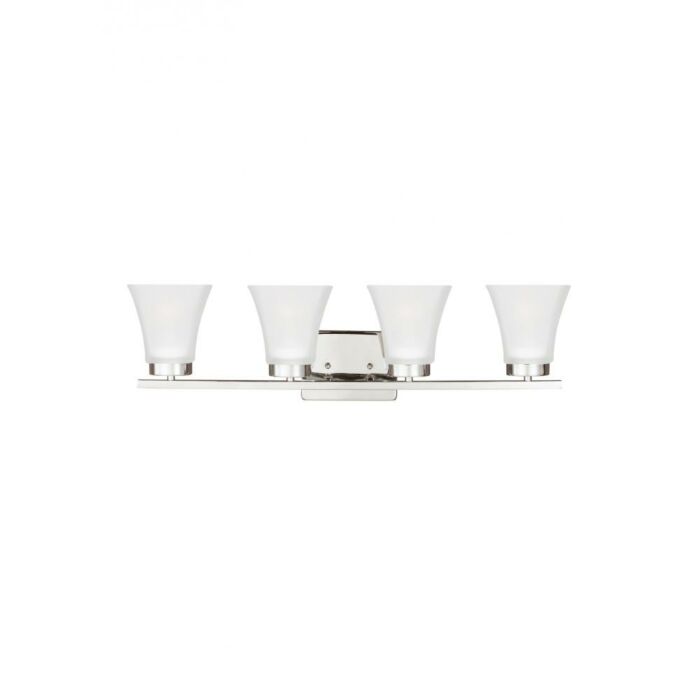 Sea Gull Bayfield 4 Light 28 Inch Bathroom Vanity Light in Chrome