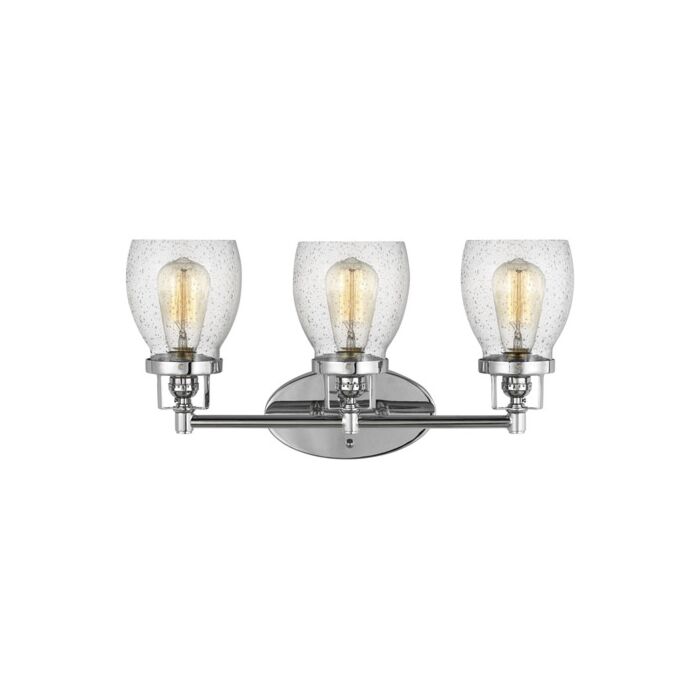 Sea Gull Belton 3 Light Bathroom Vanity Light in Chrome