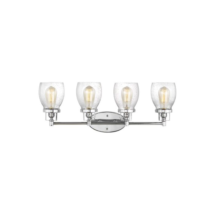 Sea Gull Belton 4 Light Bathroom Vanity Light in Chrome