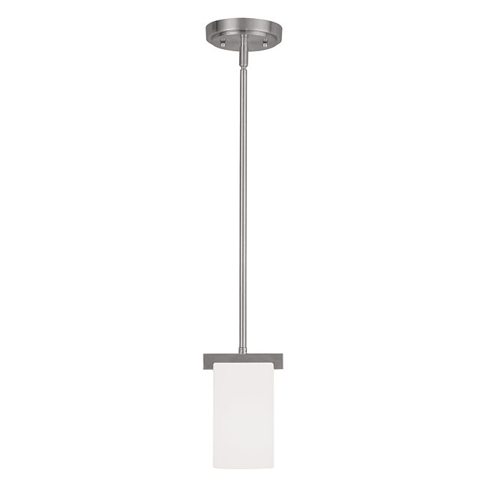 Astoria 1-Light Mini Pendant in Brushed Nickel