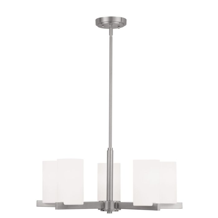 Astoria 5-Light Chandelier in Brushed Nickel