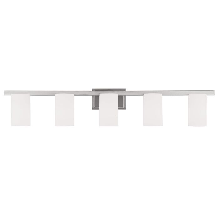 Astoria 5-Light Bathroom Vanity Light in Brushed Nickel