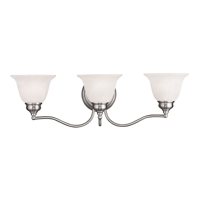 Essex 3-Light Bathroom Vanity Light in Brushed Nickel