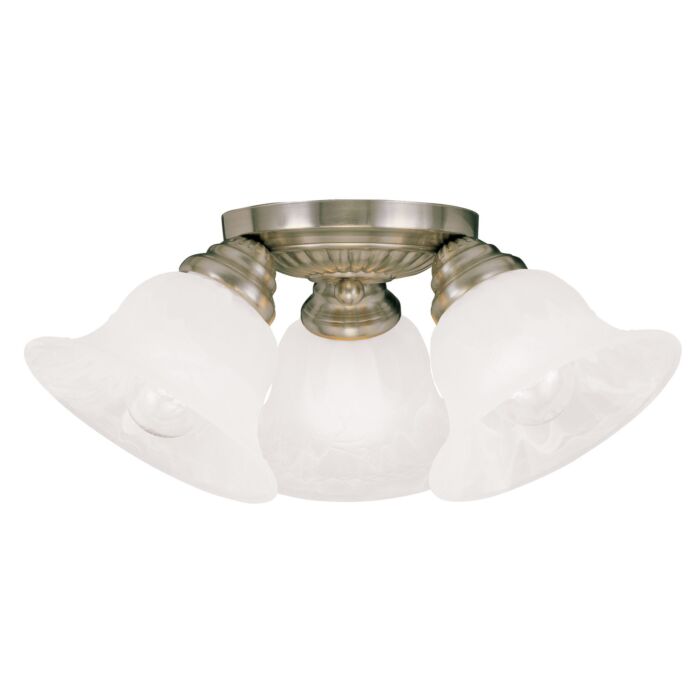 Edgemont 3-Light Ceiling Mount in Antique Brass
