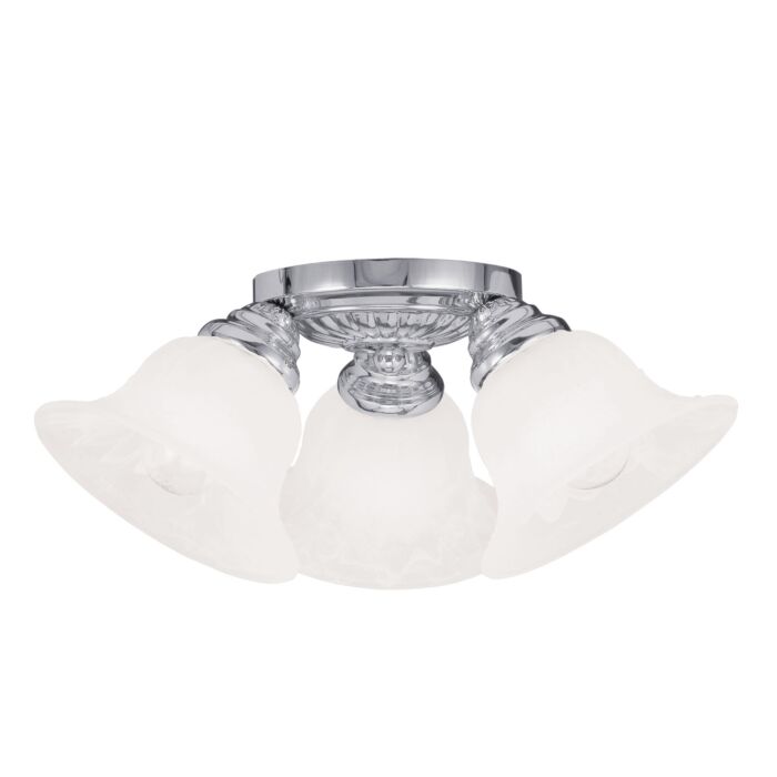 Edgemont 3-Light Ceiling Mount in Polished Chrome