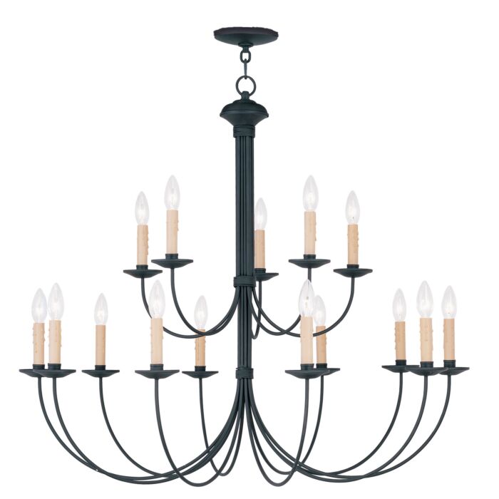 Heritage 15-Light Chandelier in Black
