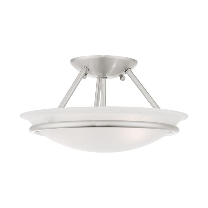 Newburgh 2-Light Ceiling Mount in Brushed Nickel