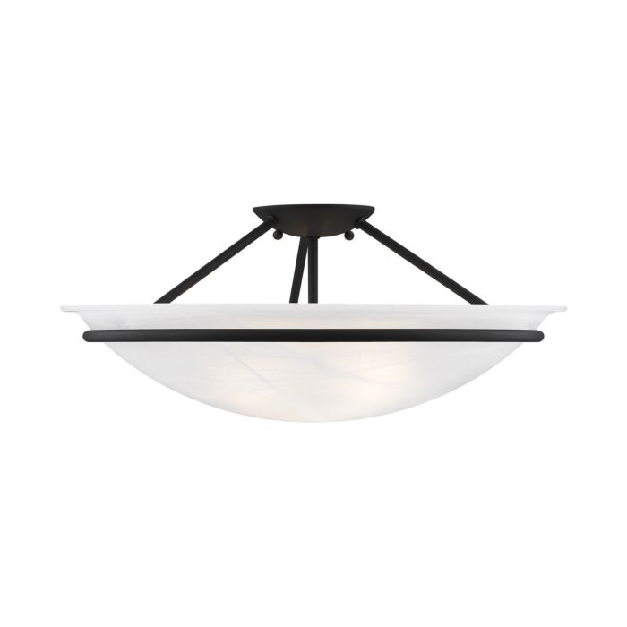 Newburgh 3-Light Ceiling Mount in Black