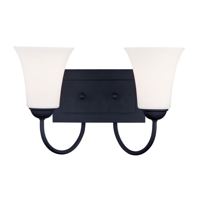 Ridgedale 2-Light Bathroom Vanity Light in Black
