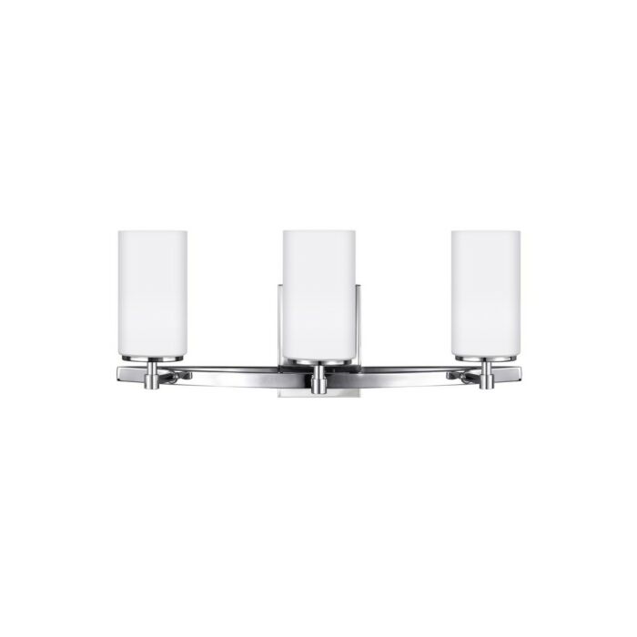 Sea Gull Alturas 3 Light 22 Inch Bathroom Vanity Light in Chrome