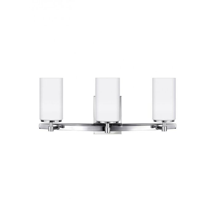 Sea Gull Alturas 3 Light 22 Inch Bathroom Vanity Light in Chrome