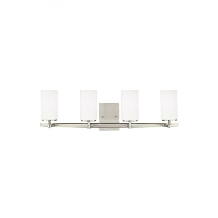 Sea Gull Alturas 4 Light 31 Inch Bathroom Vanity Light in Brushed Nickel