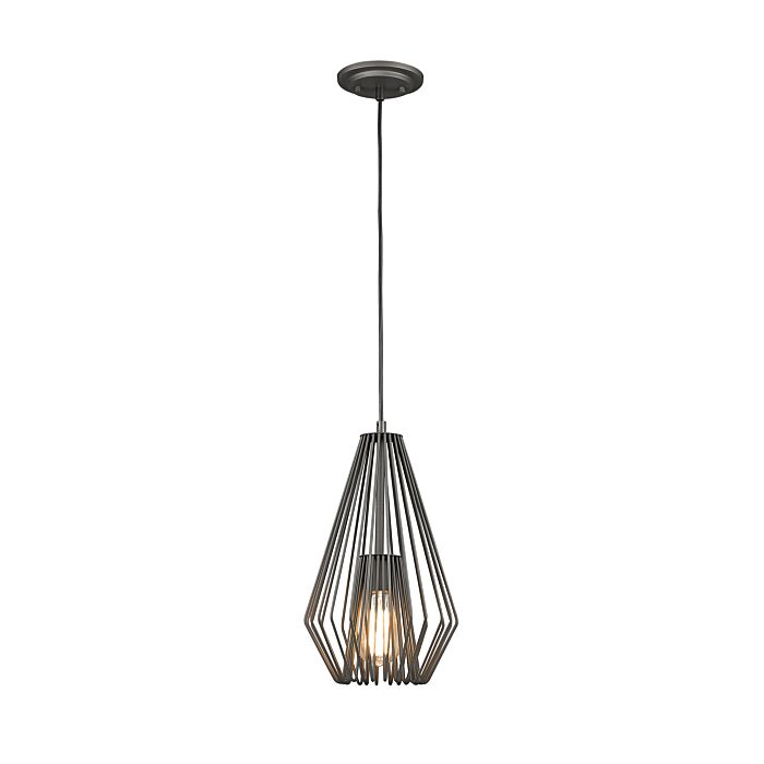 Z Lite Quintus 1 Light Mini Pendant Light In Bronze