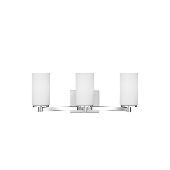 Sea Gull Hettinger 3 Light 21 Inch Bathroom Vanity Light in Chrome