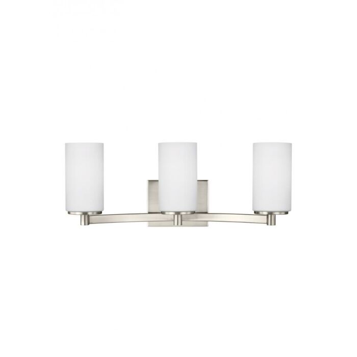 Sea Gull Hettinger 3 Light 21 Inch Bathroom Vanity Light in Brushed Nickel