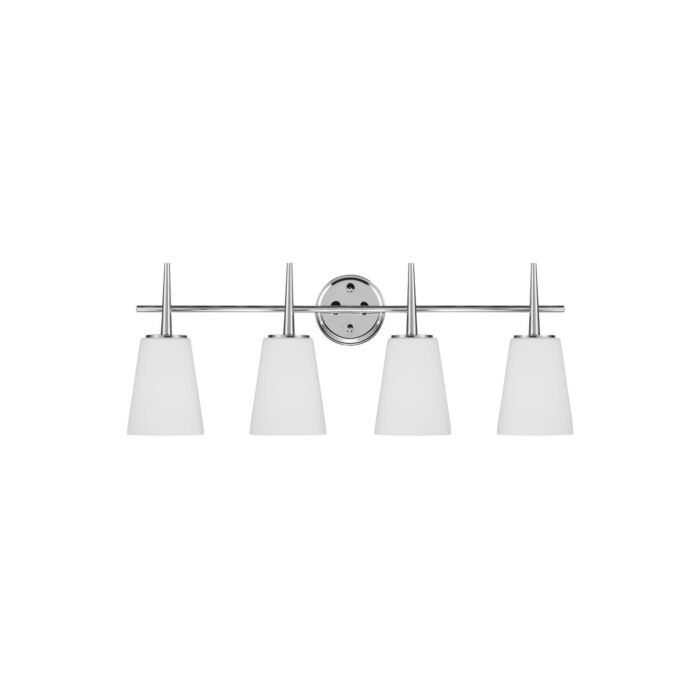 Sea Gull Driscoll 4 Light 31 Inch Bathroom Vanity Light in Chrome