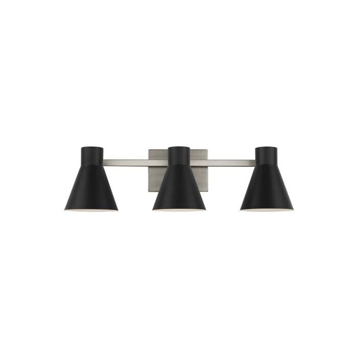 Sea Gull Towner 3 Light Bathroom Vanity Light in Black