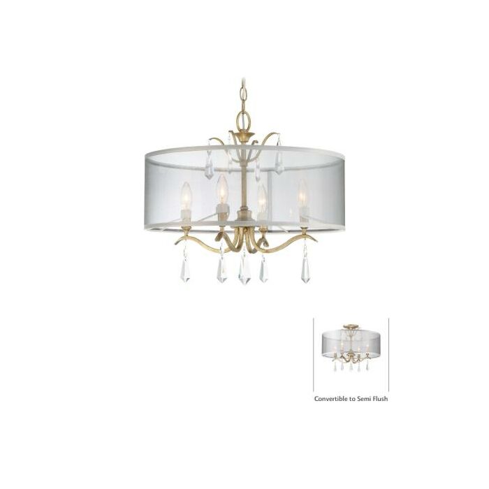 Minka Lavery Laurel Estate Convertible Ceiling Light in Brio Gold