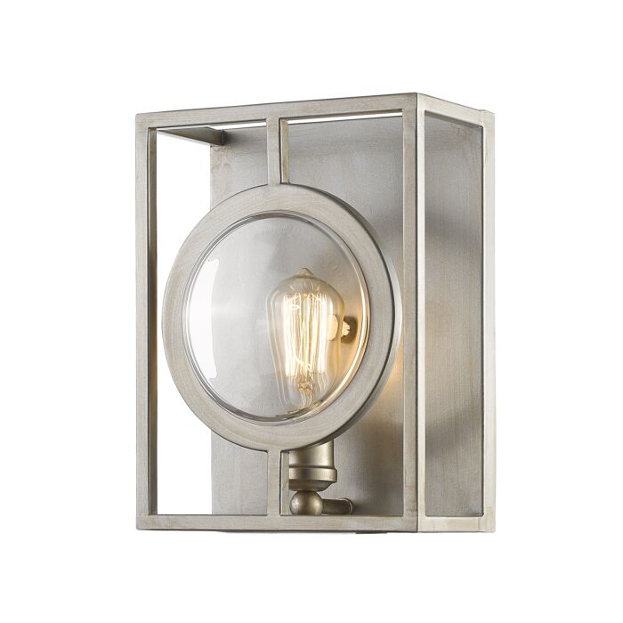 Z Lite Port 1 Light Wall Sconce In Antique Silver