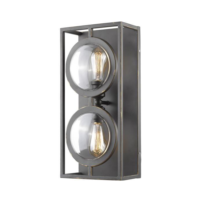 Z Lite Port 2 Light Wall Sconce In Olde Bronze