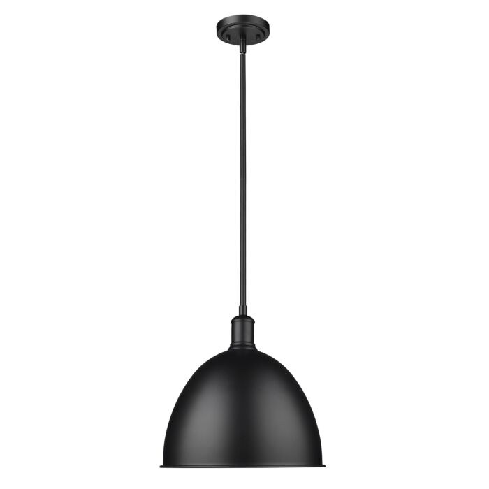 Z Lite Sawyer 1 Light Pendant Light In Matte Black