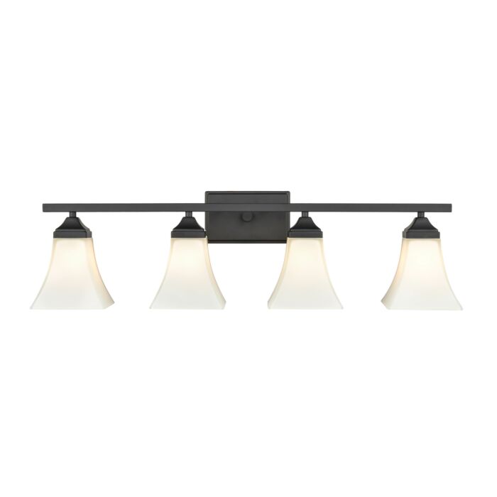 Millennium 4 Light Bathroom Vanity Light in Matte Black