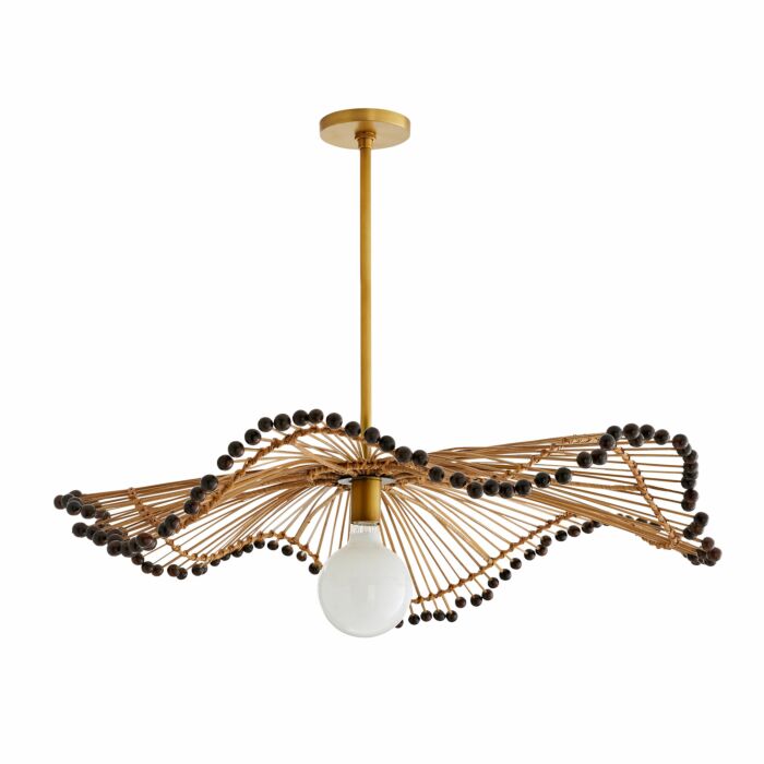 Arteriors Waverly 9 Inch Pendant Light in Neutral